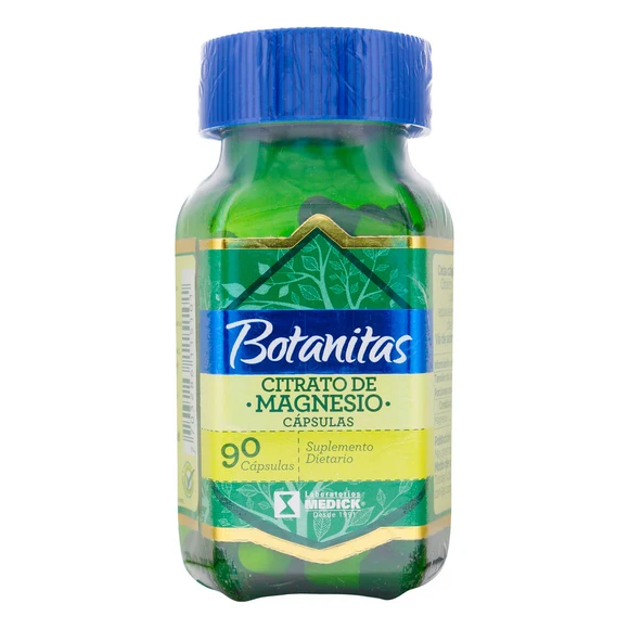 Citrato de Magnesio 90 Cápsulas Botanitas