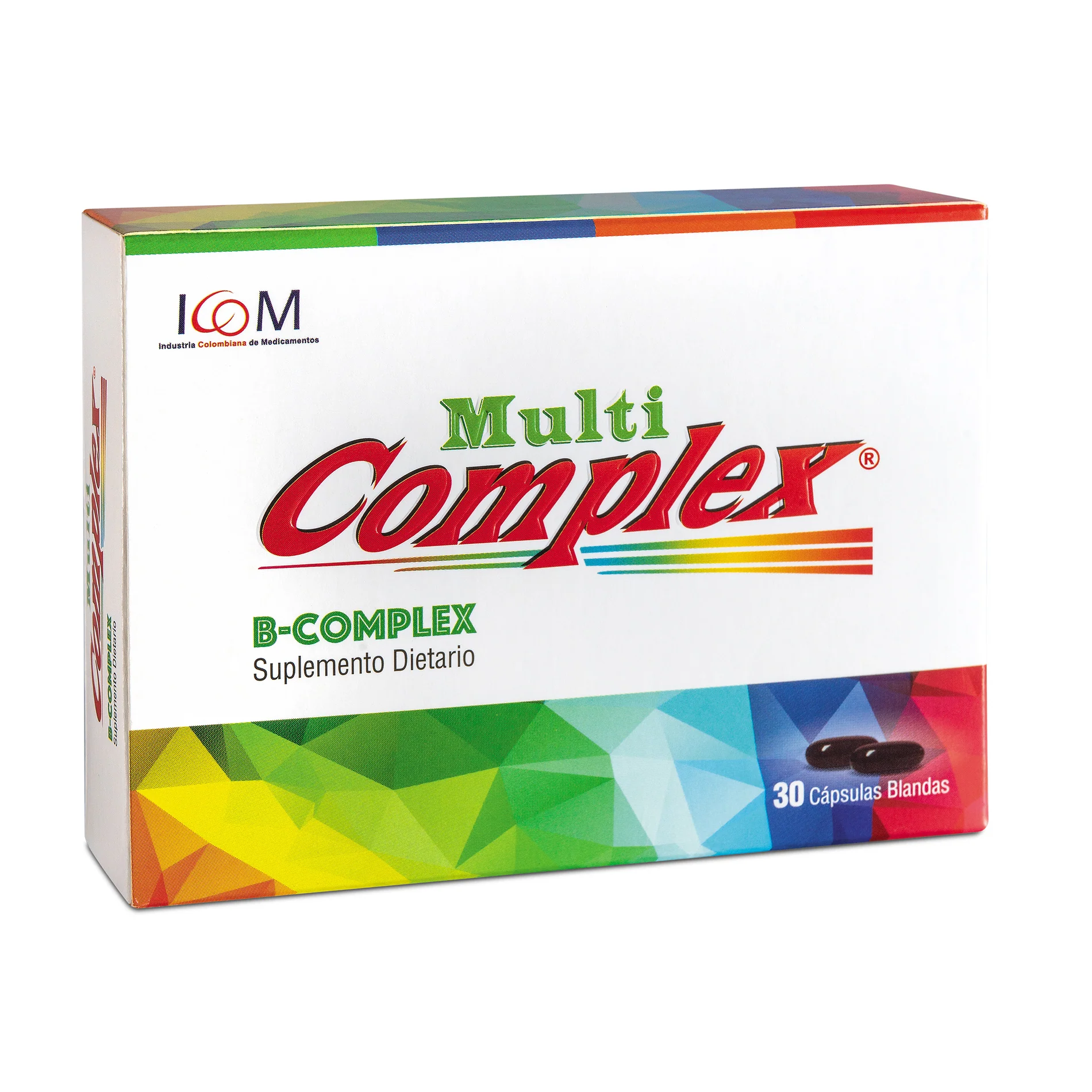 Multicomplex B-Complex 30 Cápsulas Blandas — ICOM