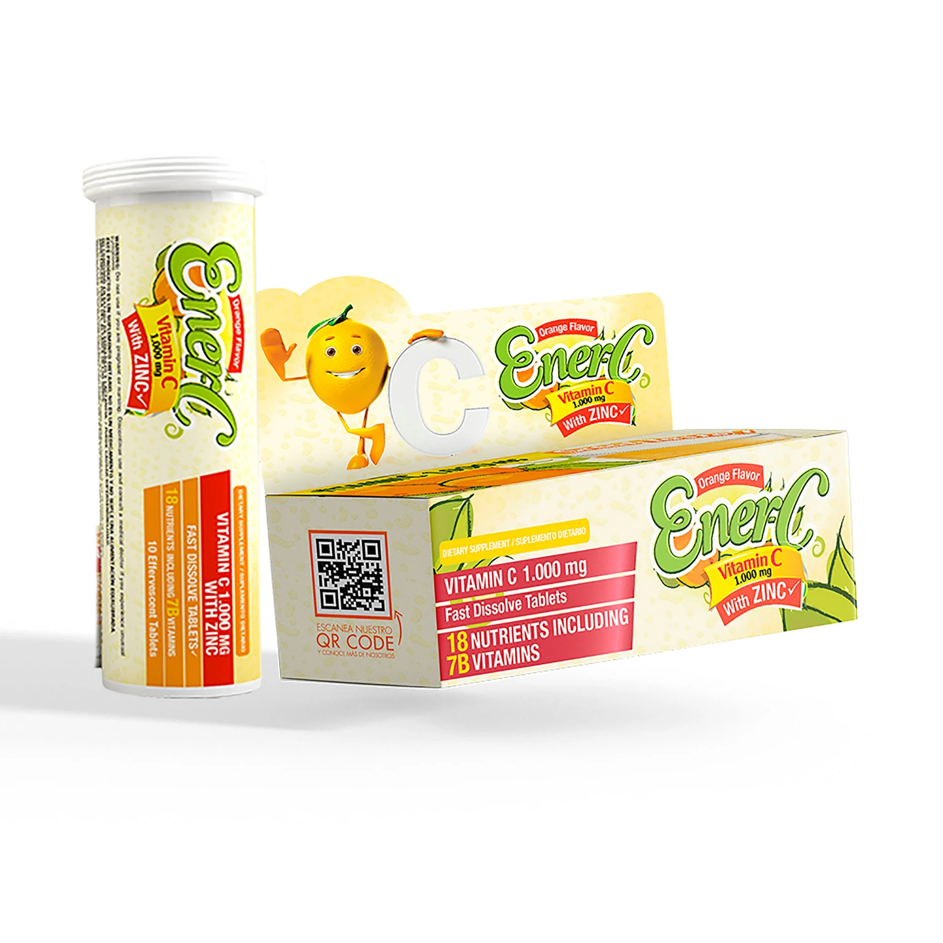 Vitamina C Ener-C 10 Tabletas Efervescente