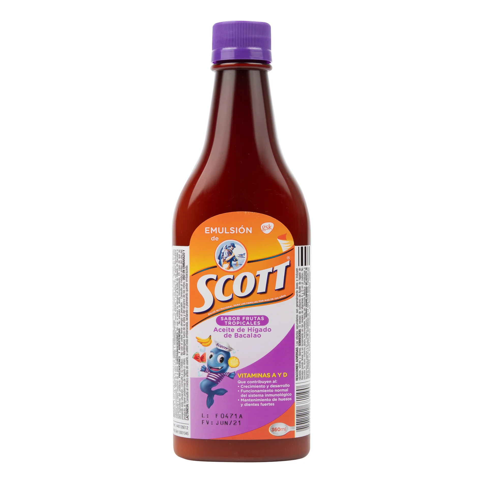 Emulsión Scott Frutas Tropicales 360 ml