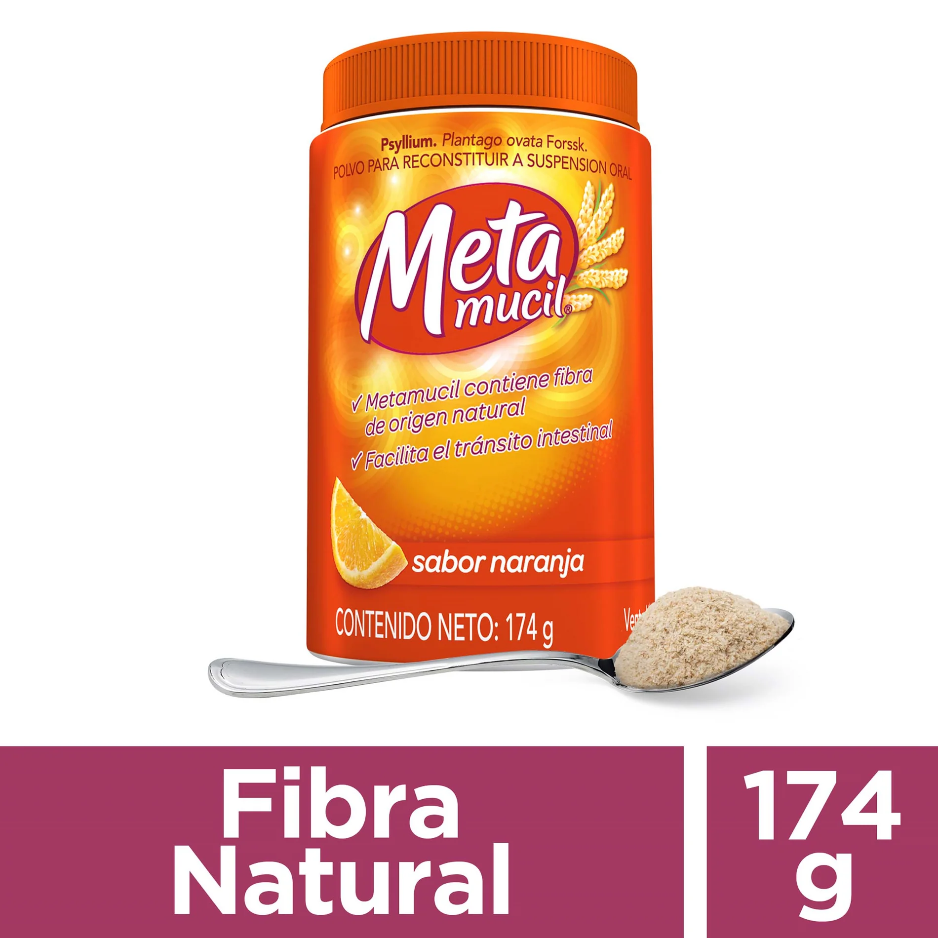 Metamucil Fibra 174 g Frasco 30 Dosis