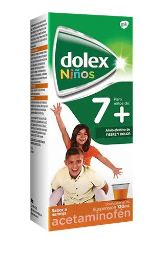 Dolex 7+ Acetaminofén Suspensión 120 ml — Haleon