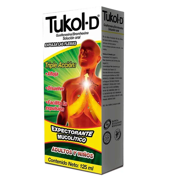 Tukol-D Expectorante Solución Oral 125 ml
